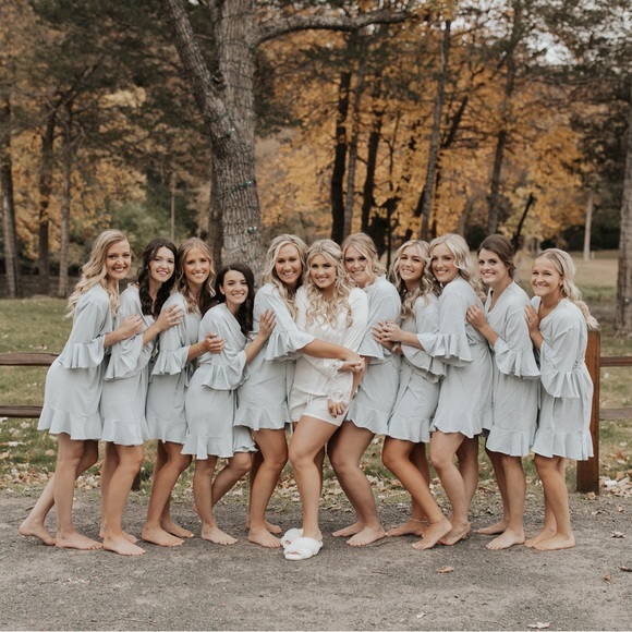 Dusty Blue Robe - Picture 3 of 3